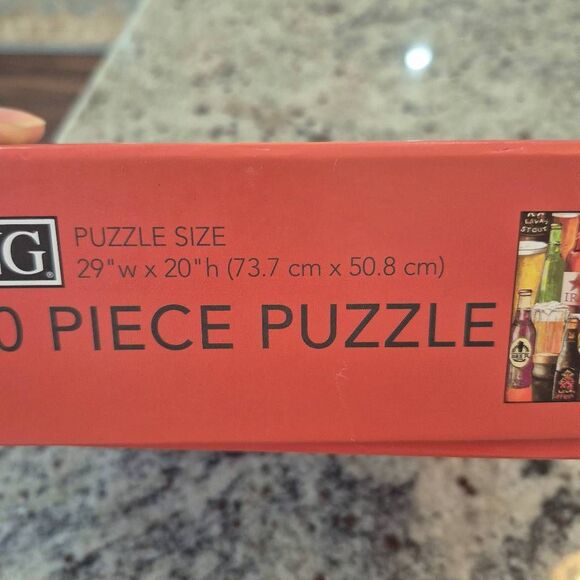 Lang, Crafted Brews 1000 Piece Puzzle by Gregory Gorham, Linen Embossed, NEW - Picture 5 of 11